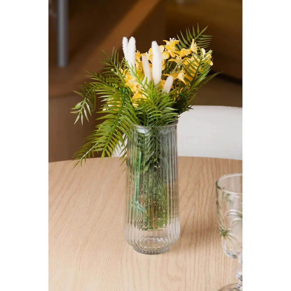 Vaso Reflexos em Vidro 20cm