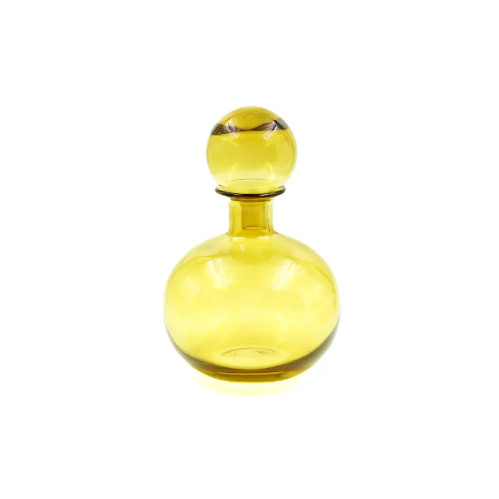 Vaso de Vidro Âmbar 27cm