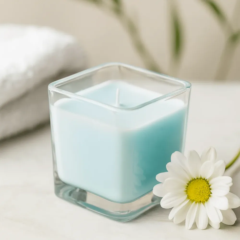 Vela Perfumada de Cera de Soja – Pó de Bebé