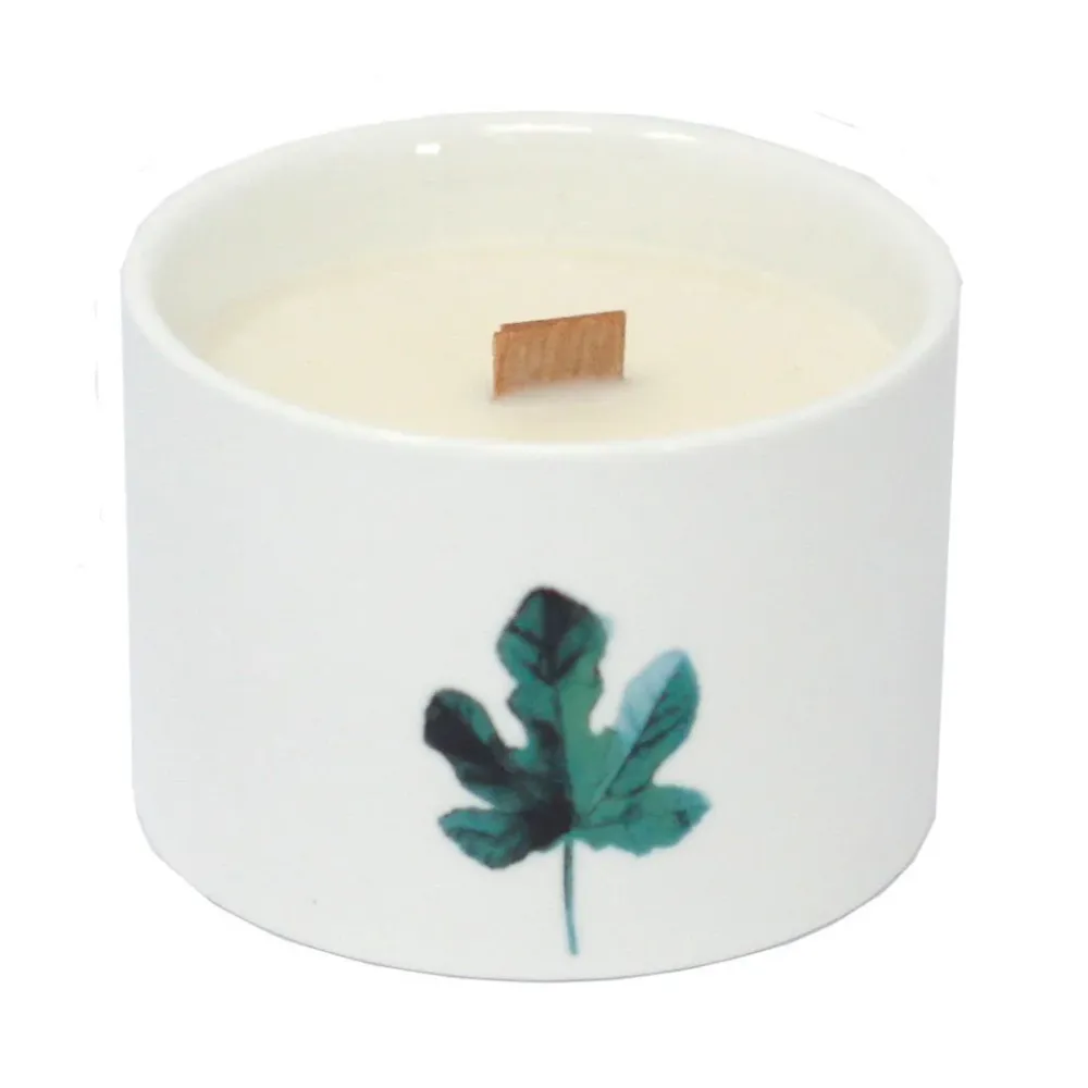 Vela Perfumada de Madressilva e Limão Cera de Soja Pavio de Madeira