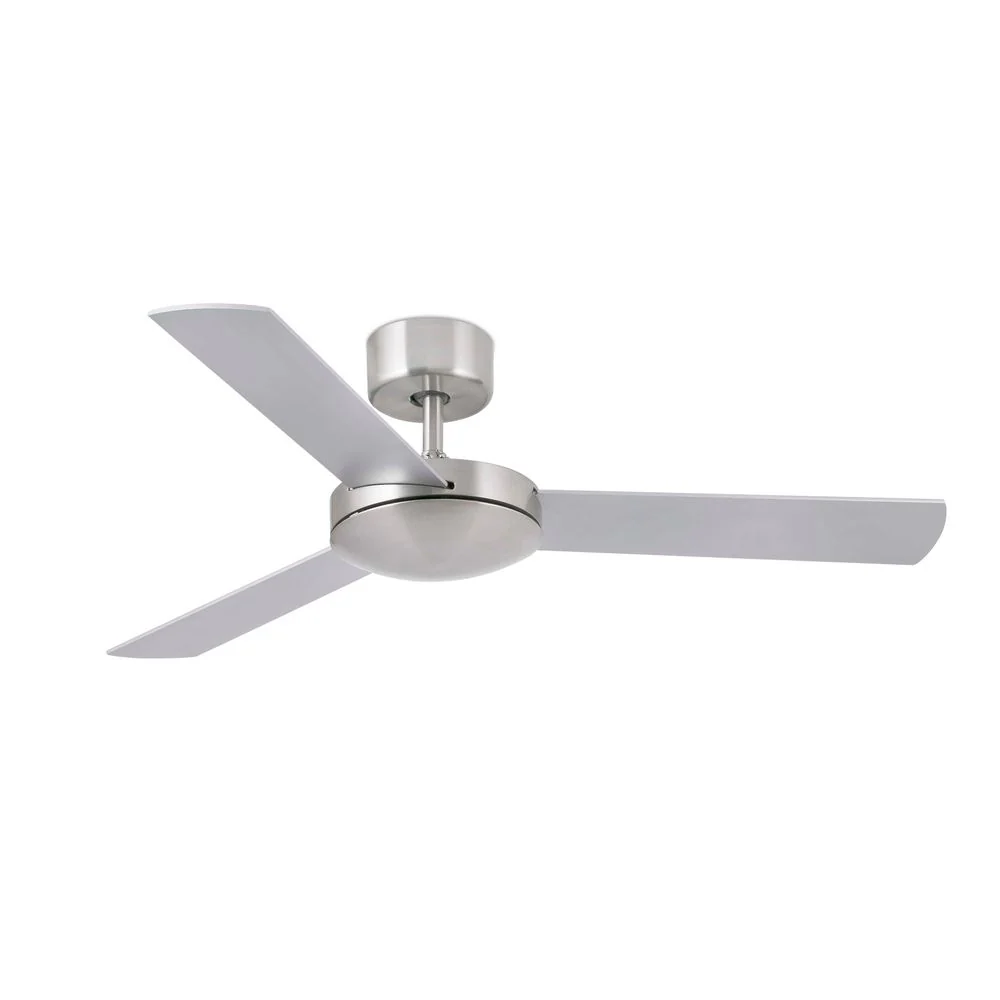 Ventilador de teto mini Mallorca Ø 106cm níquel-matt, cinza-preto