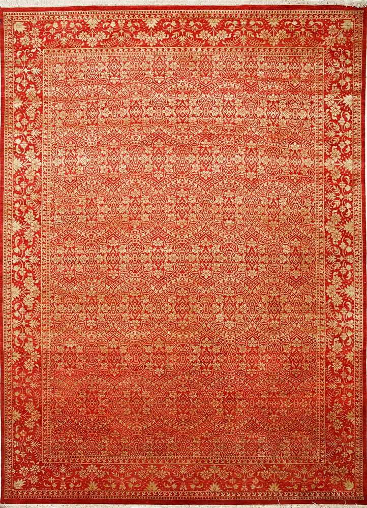Wollteppich - 395 x 295 cm - orange