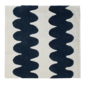 Wollteppich quadratisch - 60 x 60 cm - mehrfarbig