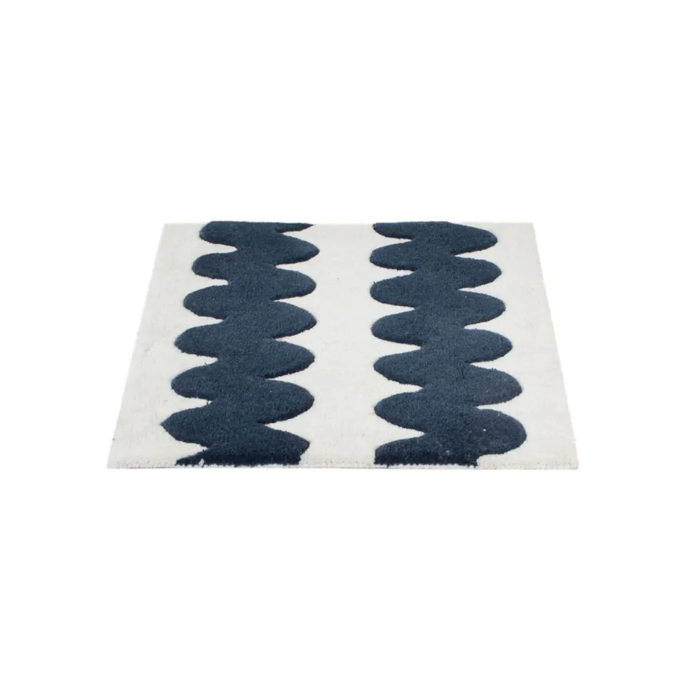 Wollteppich quadratisch - 60 x 60 cm - mehrfarbig
