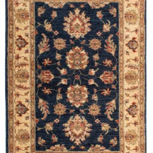 Ziegler Teppich 122 x 83 cm - dunkelblau