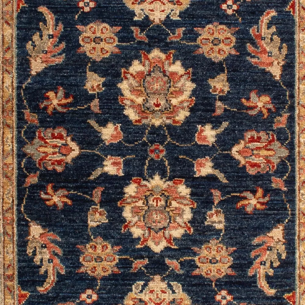 Ziegler Teppich 122 x 83 cm - dunkelblau