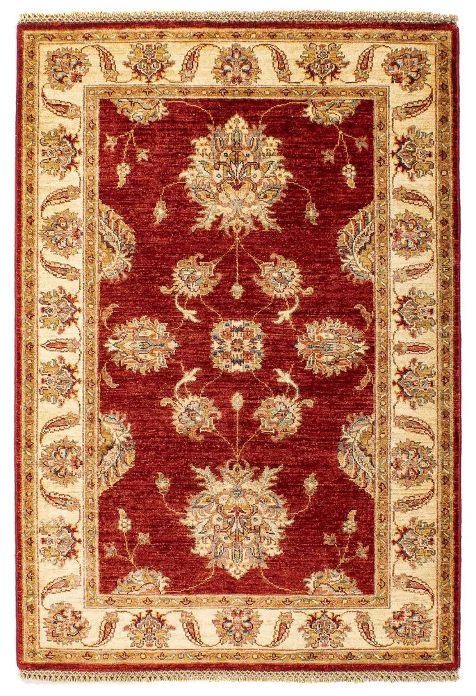 Ziegler Teppich 144 x 99 cm - dunkelrot