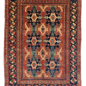 Ziegler Teppich 223 x 190 cm - rot