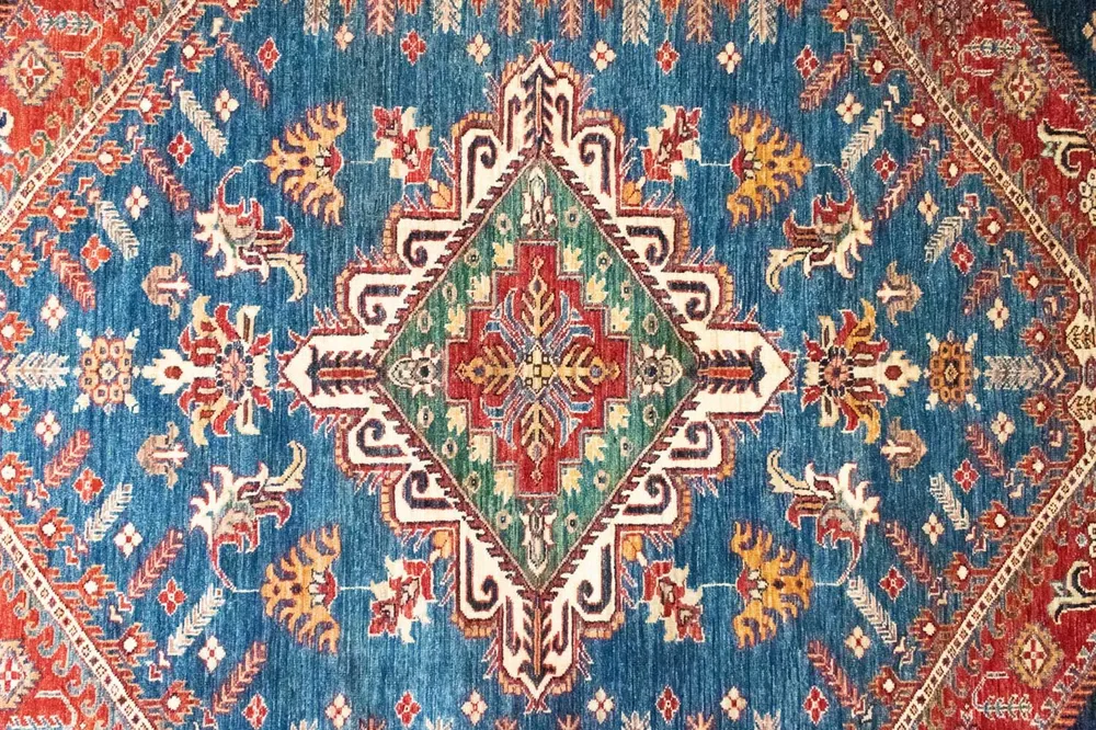 Ziegler Teppich - Kazak 292 x 206 cm - blau