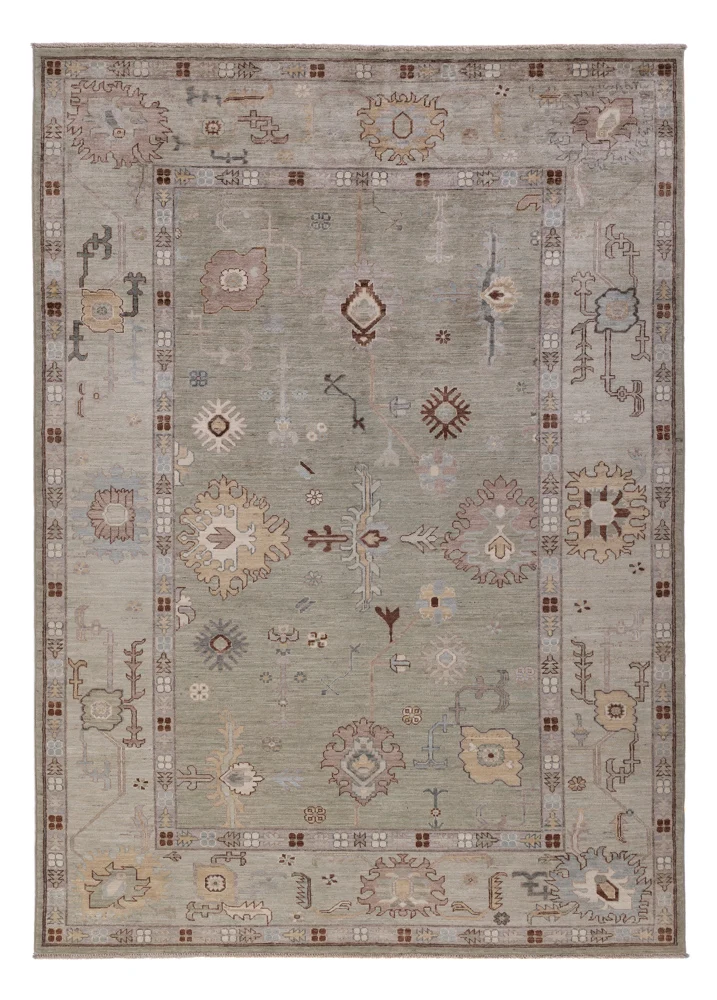 Ziegler Teppich - Usak - 246 x 174 cm - grau