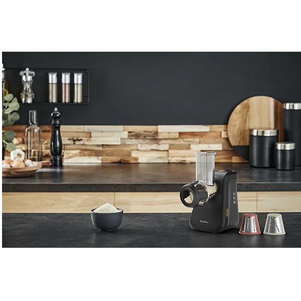 Amassador de Batatas Ralador Moulinex Dj77en10 | 200W, 3 Cones, Preto Mate