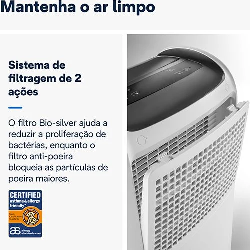 Desumidificador DeLonghi Tasciugo AriaDry Múltiplo DDSX225 | 25L/dia