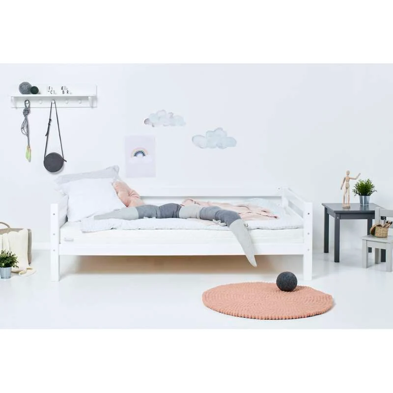 Lençol de Elástico Hoppekids ECO Luxuoso - Cama júnior - 120x200 cm. - Branco