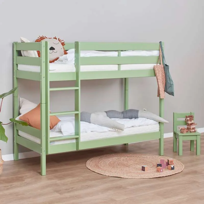 Lençol Infantil Hoppekids ECO Comfort - Cama alta (Vários tamanhos) - Verde pálido