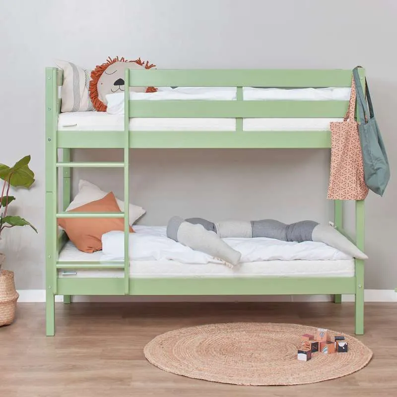 Lençol Infantil Hoppekids ECO Comfort - Cama alta (Vários tamanhos) - Verde pálido