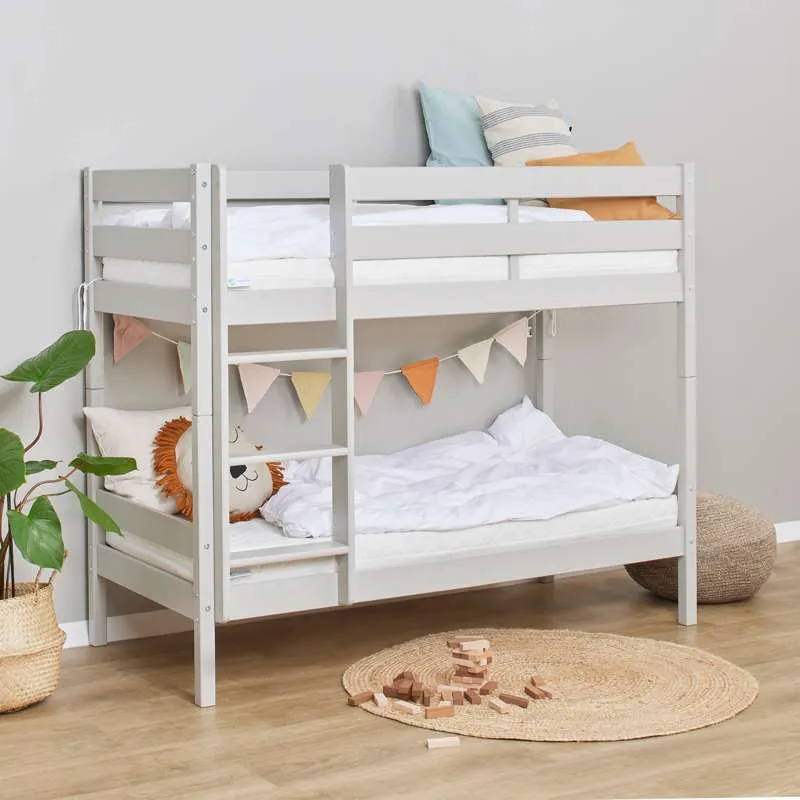 Lençol Infantil Hoppekids ECO Comfort - Cama alta (Vários Tamanhos) - Cinza Pomba