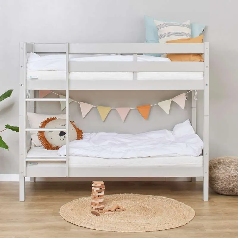 Lençol Infantil Hoppekids ECO Comfort - Cama alta (Vários Tamanhos) - Cinza Pomba