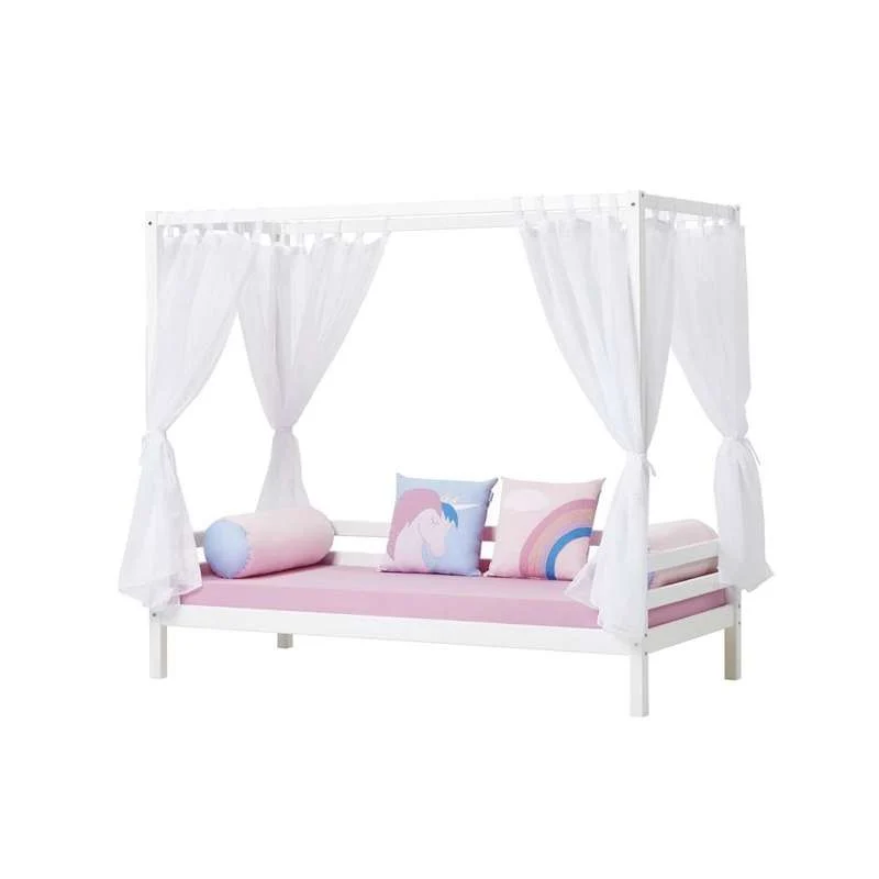 Lençol Infantil Hoppekids ECO Dream - Cama com dossel (Vários Tamanhos) - Branco/Transparente