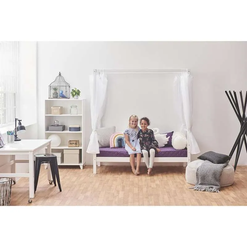 Lençol Infantil Hoppekids ECO Dream - Cama com dossel (Vários Tamanhos) - Branco/Transparente