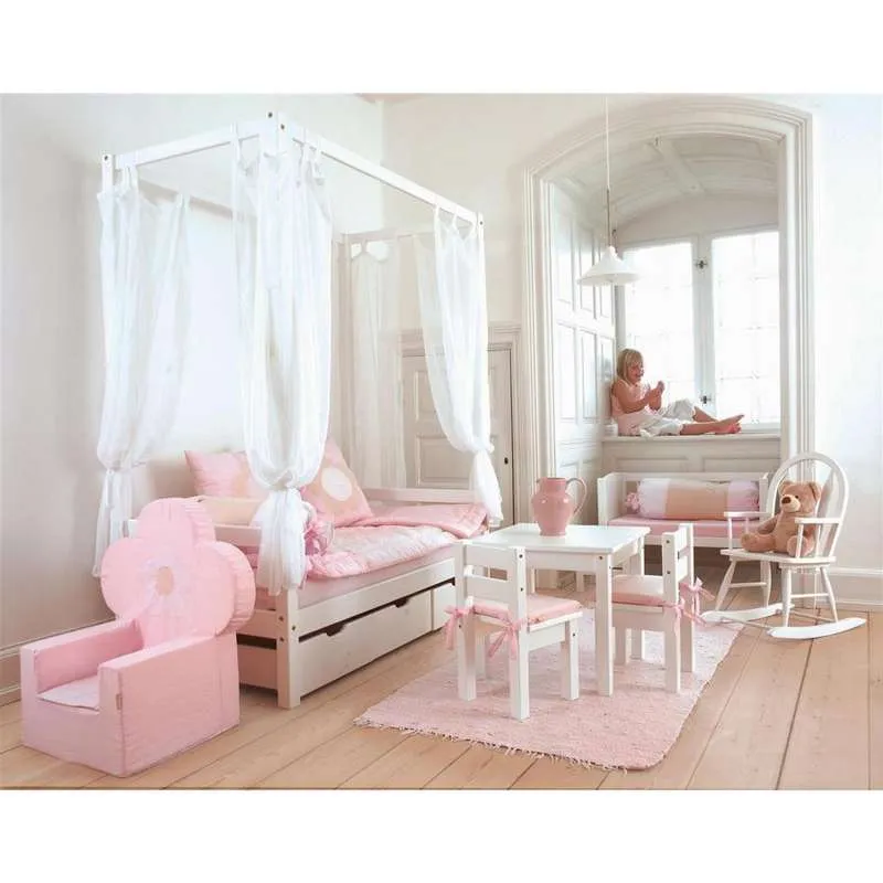 Lençol Infantil Hoppekids ECO Dream - Cama com dossel (Vários Tamanhos) - Branco/Transparente