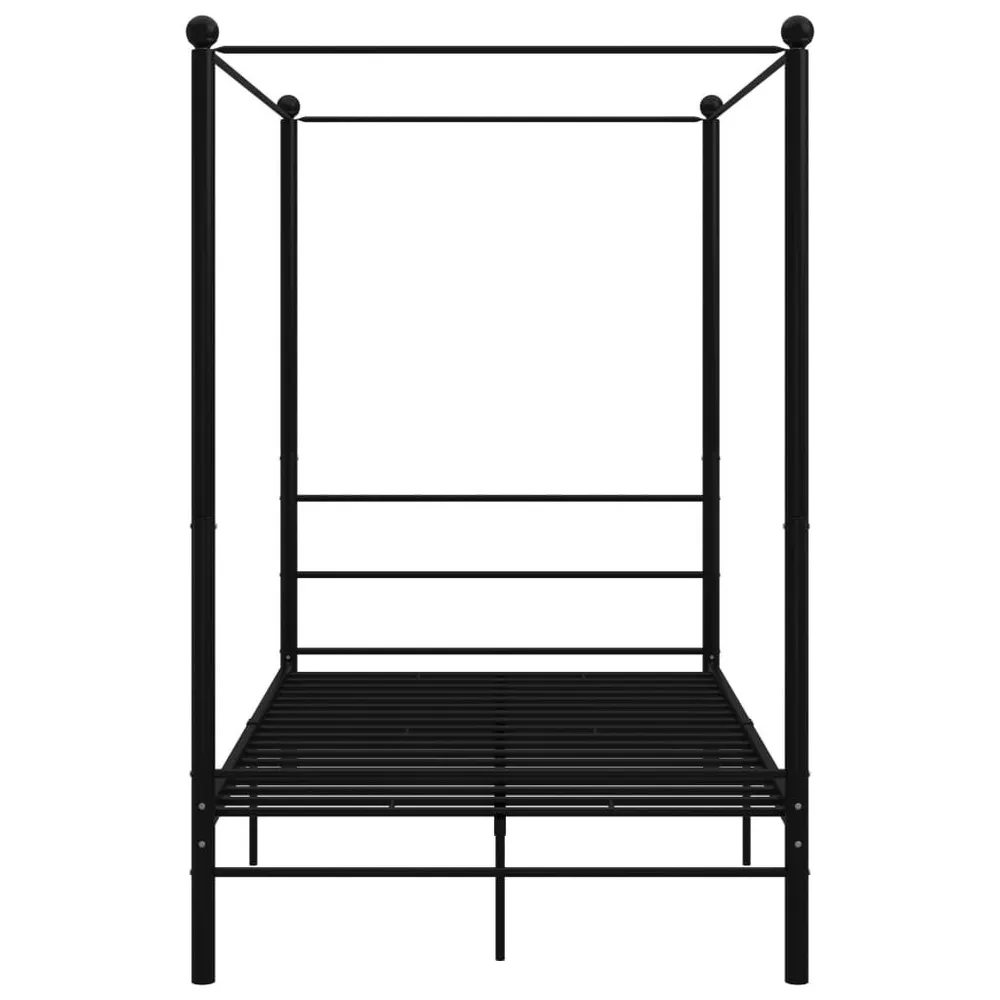 Cinta para Colchão Estrutura de cama com dossel 120x200 cm metálico preto