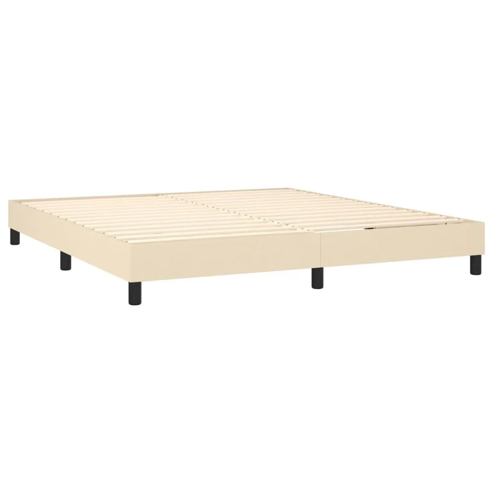 Cama com molasemcolchão 180x200 cm tecido cor creme com Isolamento Térmico