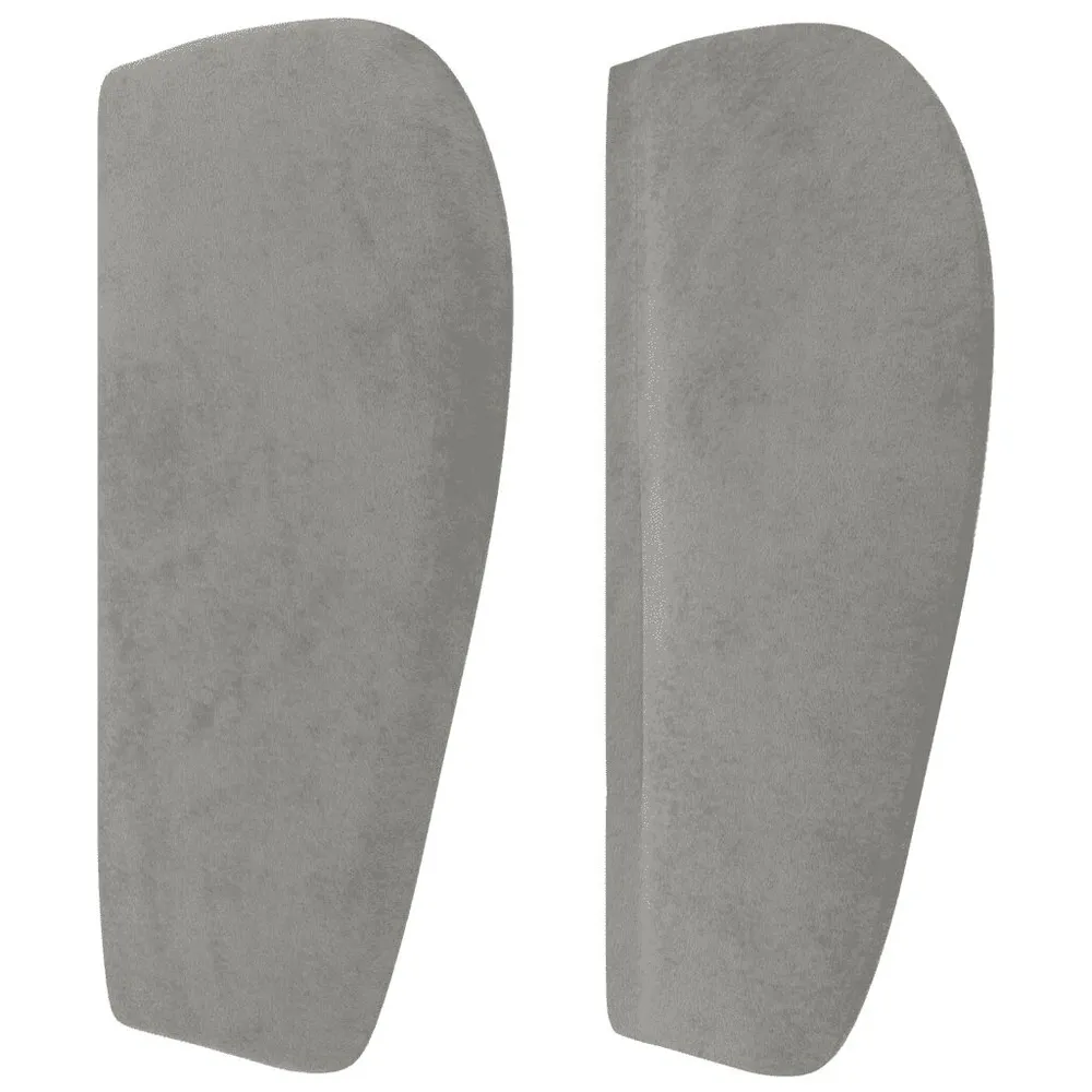 Cama com molasemcolchão 90x200 cm veludo cinza-claro com Capa Inclusa