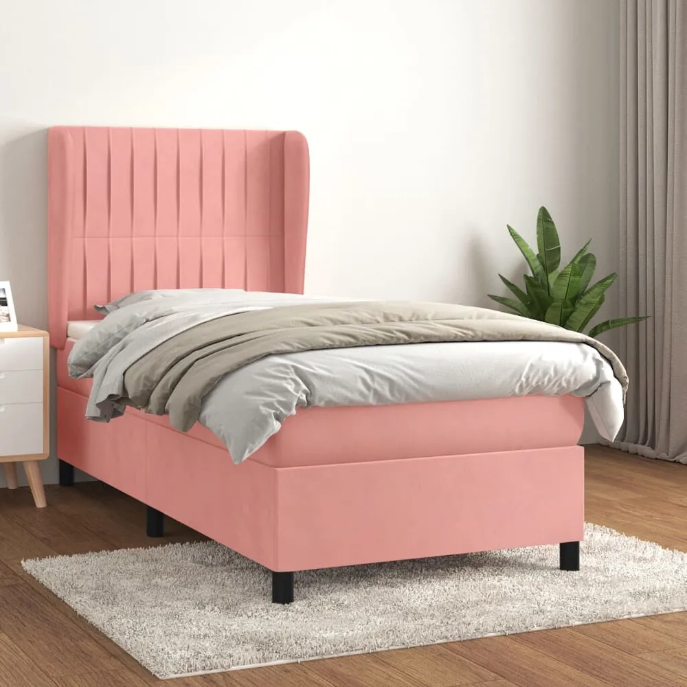 Colcha Acolchoada de Pluma Cama com molasemcolchão 90x200 cm veludo rosa