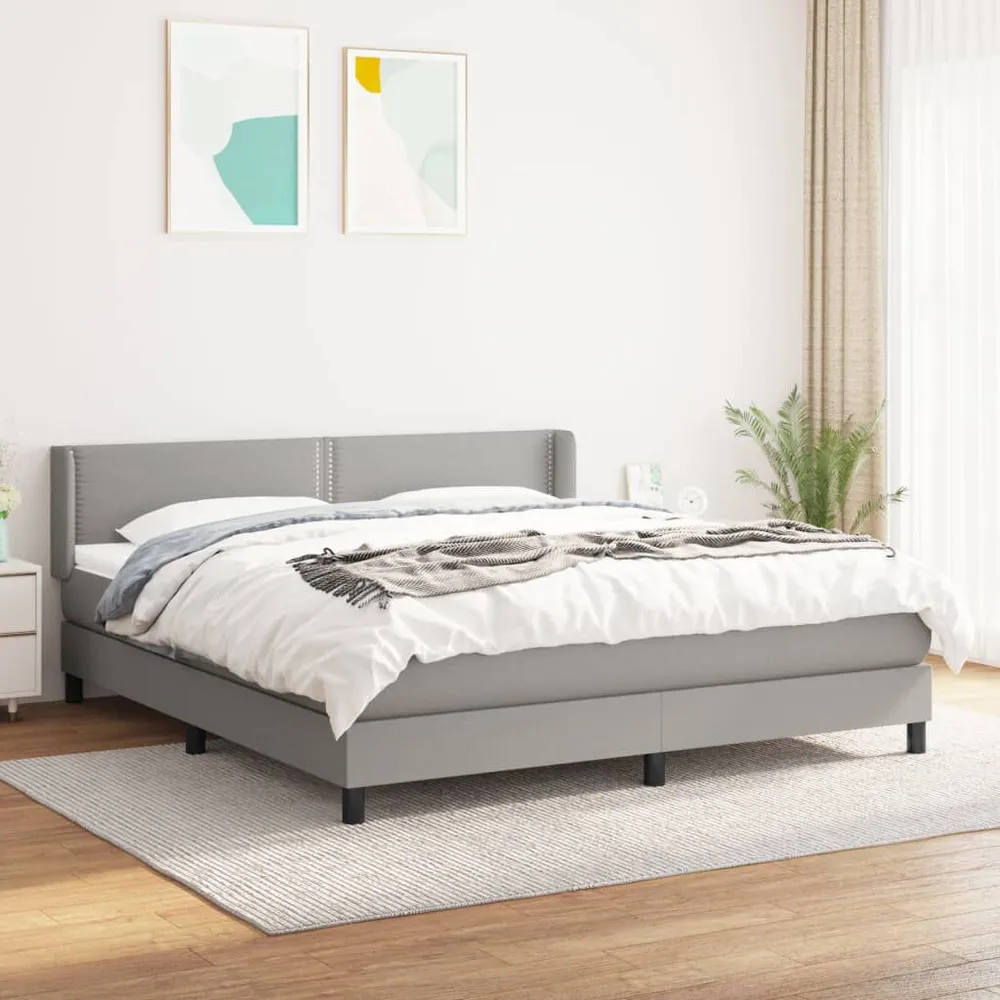 Colcha Acolchoada de Pluma Cama com molasemcolchão 160x200 cm tecido cinzento-claro