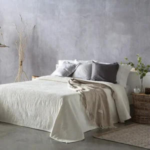 Colcha Guy Laroche Flor bege para Conforto Máximo
