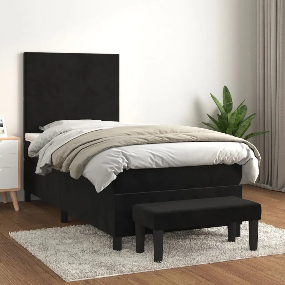 Colcha de Inverno de Pluma Cama com molasemcolchão 100x200 cm veludo preto
