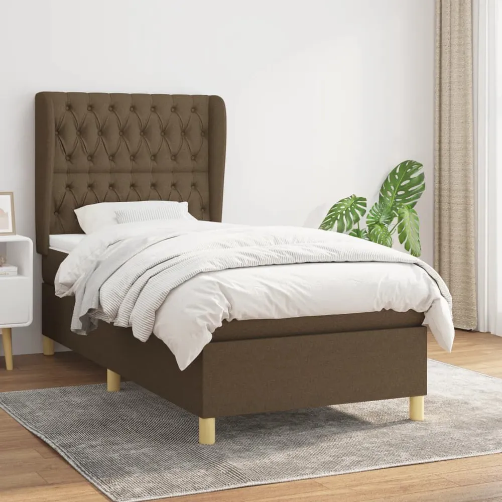 Colcha de Inverno de Pluma Cama com molasemcolchão 90x200 cm tecido castanho-escuro