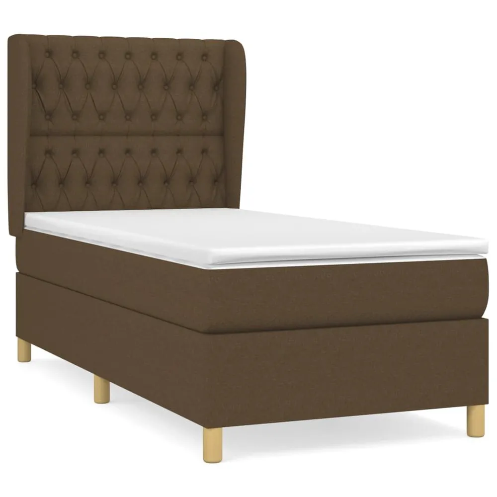 Colcha de Inverno de Pluma Cama com molasemcolchão 90x190 cm tecido castanho-escuro