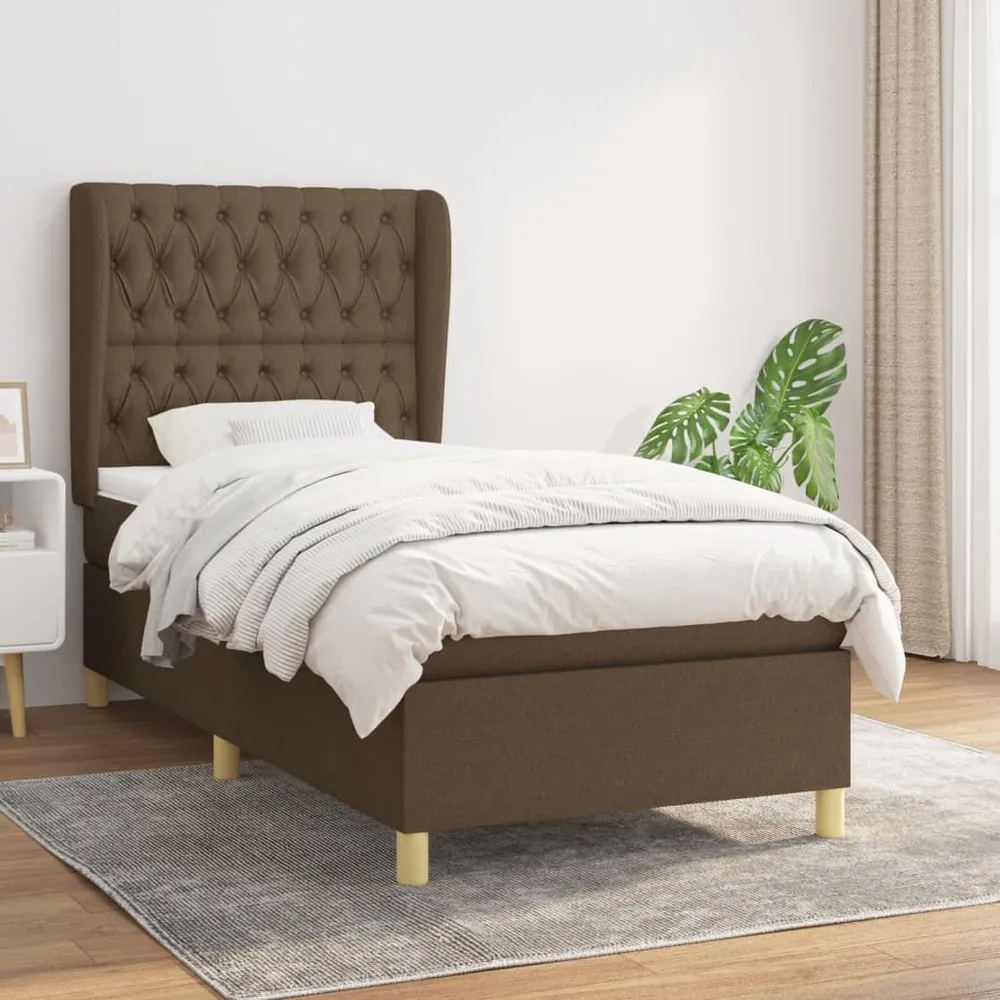 Colcha de Inverno de Pluma Cama com molasemcolchão 90x190 cm tecido castanho-escuro