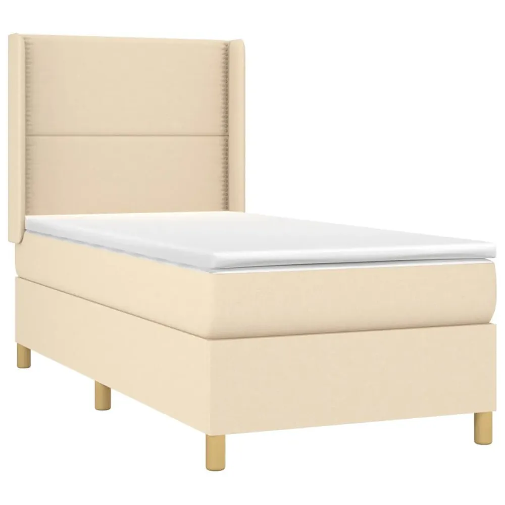 Colcha de Inverno de Pluma Cama com molasemcolchão 90x190 cm tecido cor creme