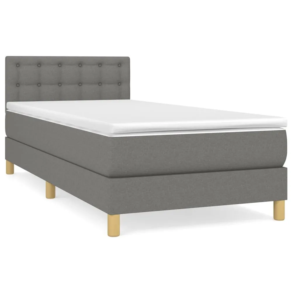 Colcha de Inverno de Pluma Cama com molasemcolchão 90x200 cm tecido cinzento-escuro
