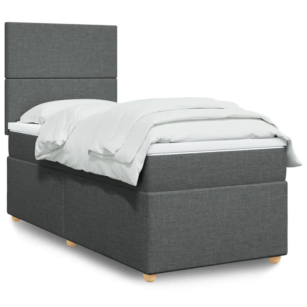 Colcha de Inverno de Pluma Cama com molasemcolchão 90x200 cm tecido cinzento-escuro