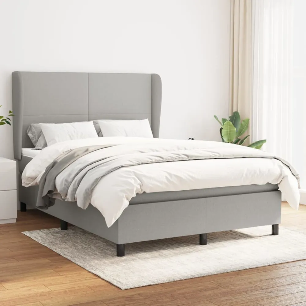 Colcha Leve de Pluma Cama com molasemcolchão 140x190 cm tecido cinzento-claro