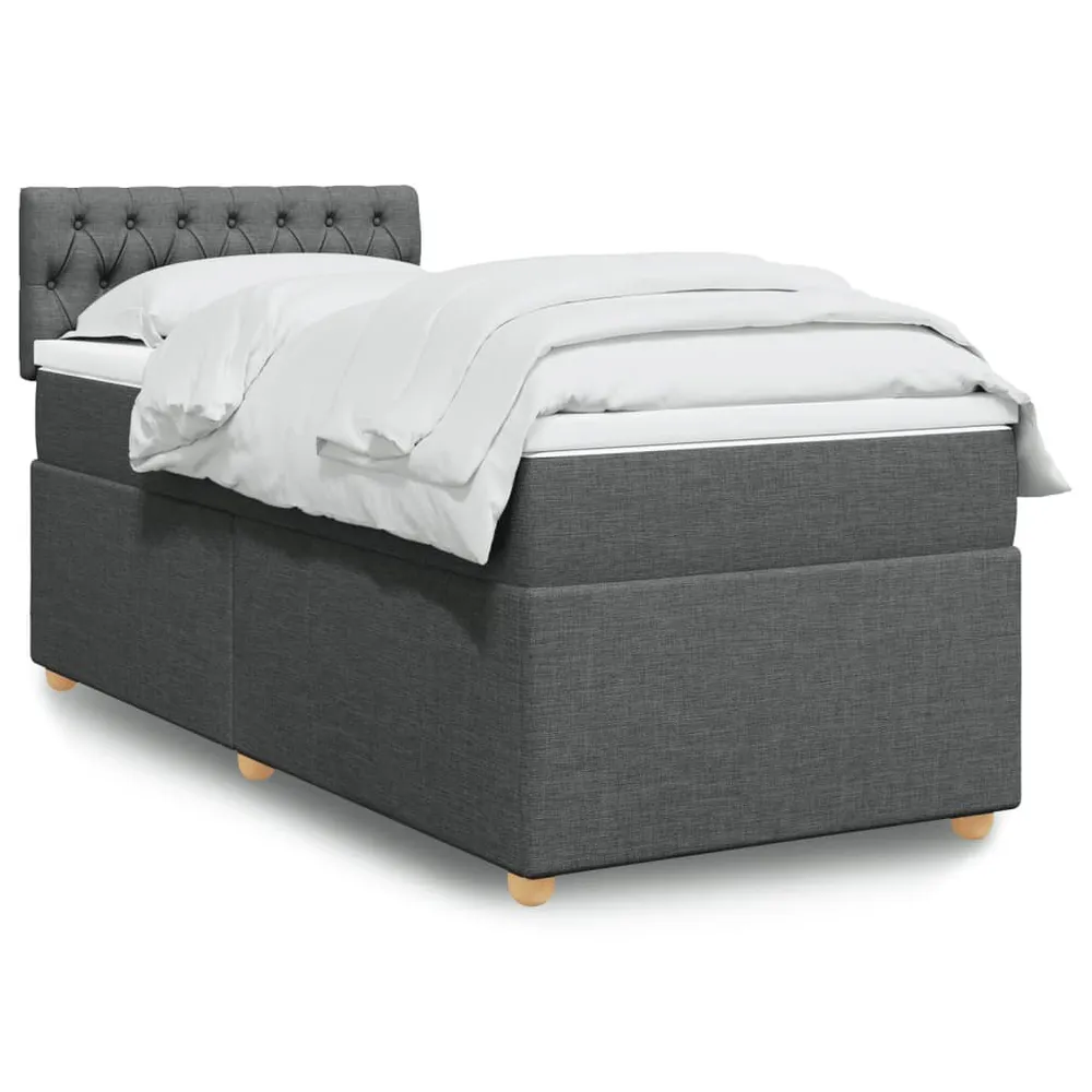 Colcha de Pluma Natural Cama com molasemcolchão 100x200 cm tecido cinza-escuro