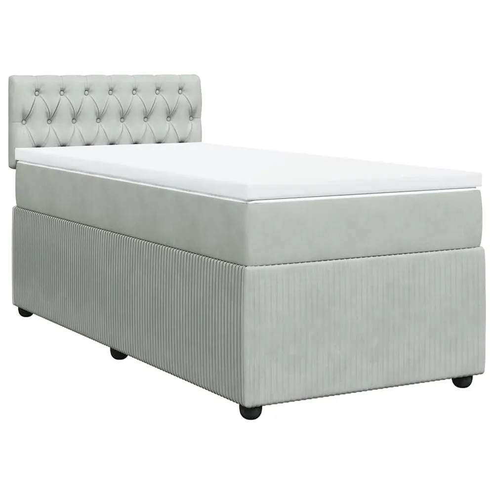 Colcha de Pluma Natural Cama com molasemcolchão 80x200 cm veludo cinza-claro