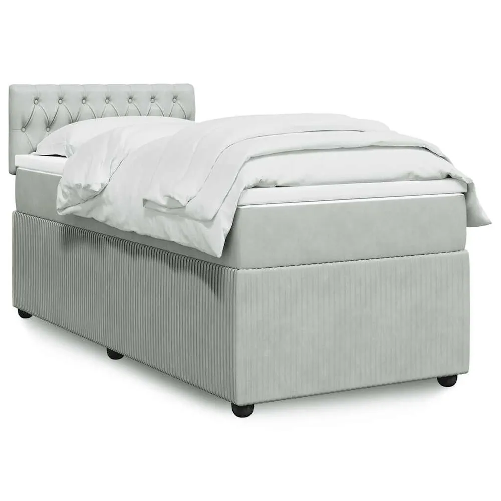 Colcha de Pluma Natural Cama com molasemcolchão 80x200 cm veludo cinza-claro
