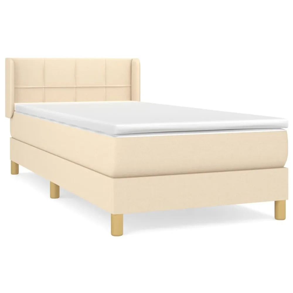 Colcha de Pluma Natural Cama com molasemcolchão 90x190 cm tecido cor creme