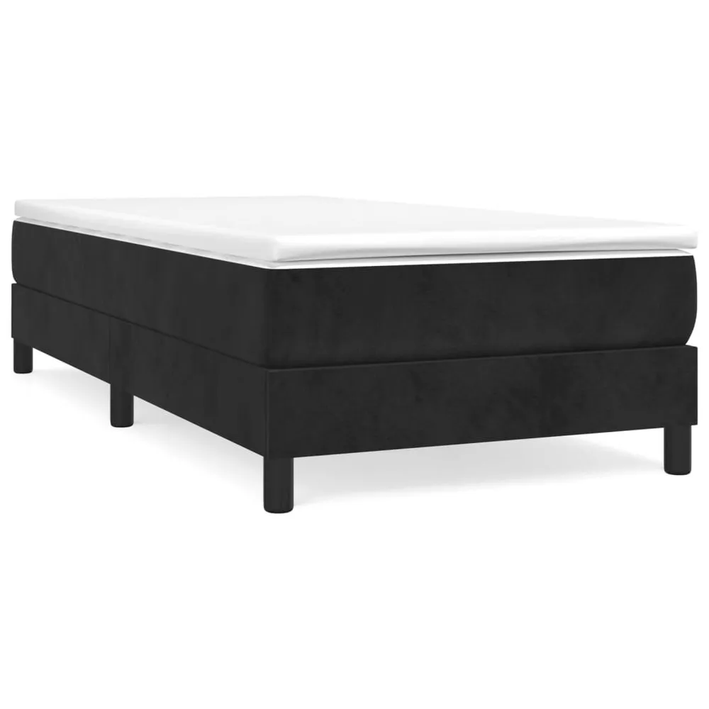 Edredão de Alta Qualidade Cama com molasemcolchão 90x200 cm veludo preto
