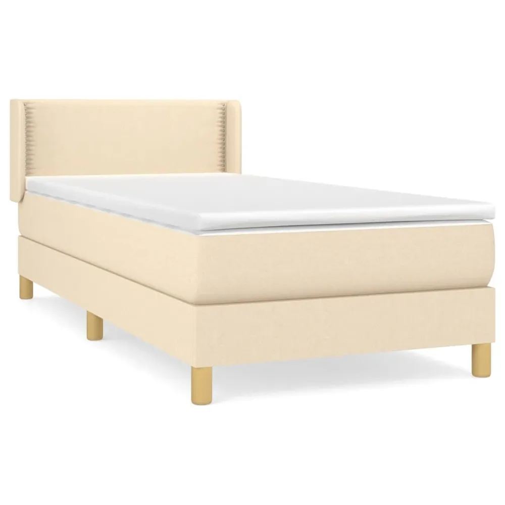 Edredão de Alta Qualidade Cama com molasemcolchão 100x200 cm tecido cor creme