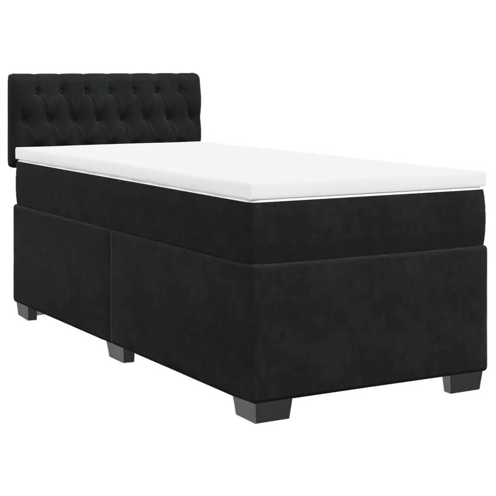 Edredão de Alta Qualidade Cama com molasemcolchão 100x200 cm veludo preto