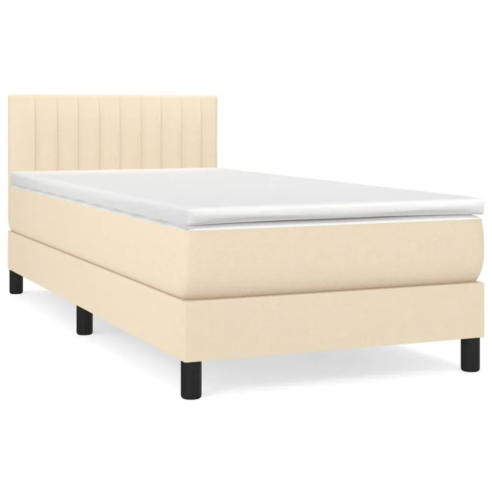 Edredão de Pluma Branca Cama com molasemcolchão 90x190 cm tecido cor creme