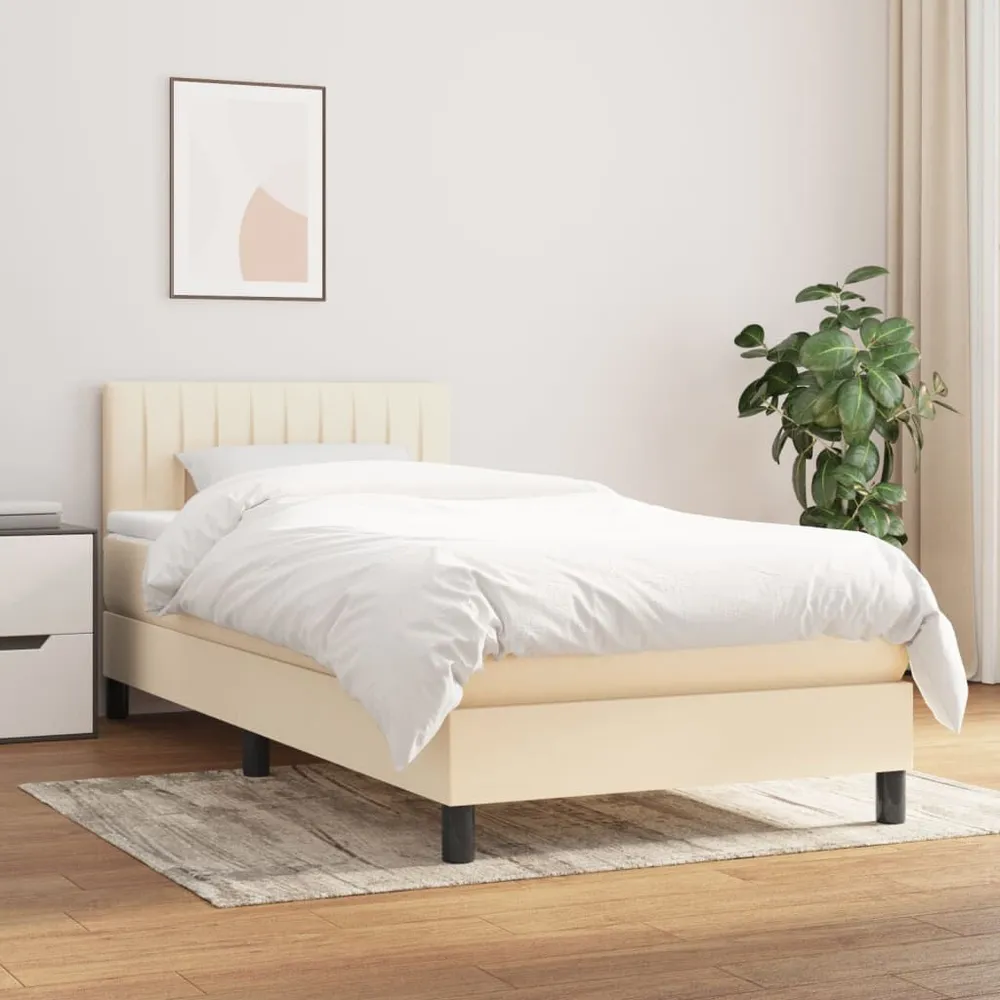 Edredão de Pluma Branca Cama com molasemcolchão 90x190 cm tecido cor creme