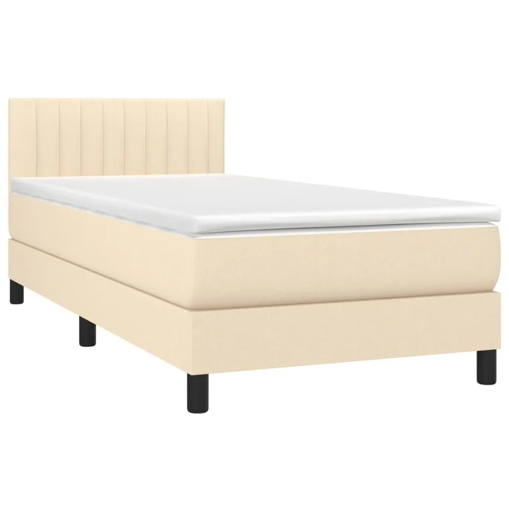 Edredão de Pluma Branca Cama com molasemcolchão 90x190 cm tecido cor creme
