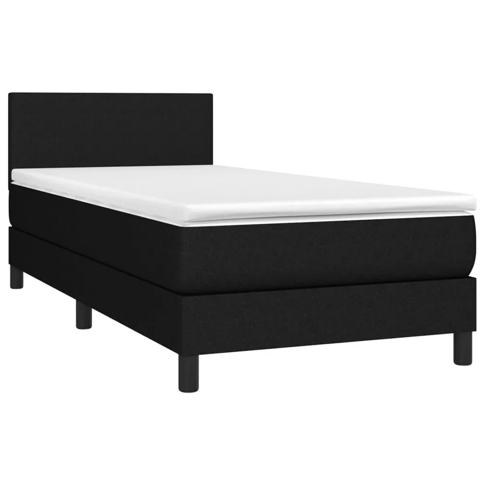 Edredão de Pluma Branca Cama com molasemcolchão 90x190 cm tecido preto