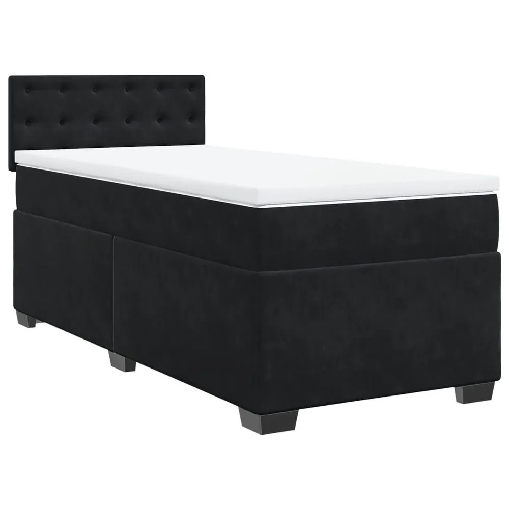 Edredão de Pluma de Ganso Cama com molasemcolchão 100x200 cm veludo preto